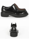 Diapason Opaque Brushed Leather Lace-Up Shoes Sienna - PRADA - BALAAN 4