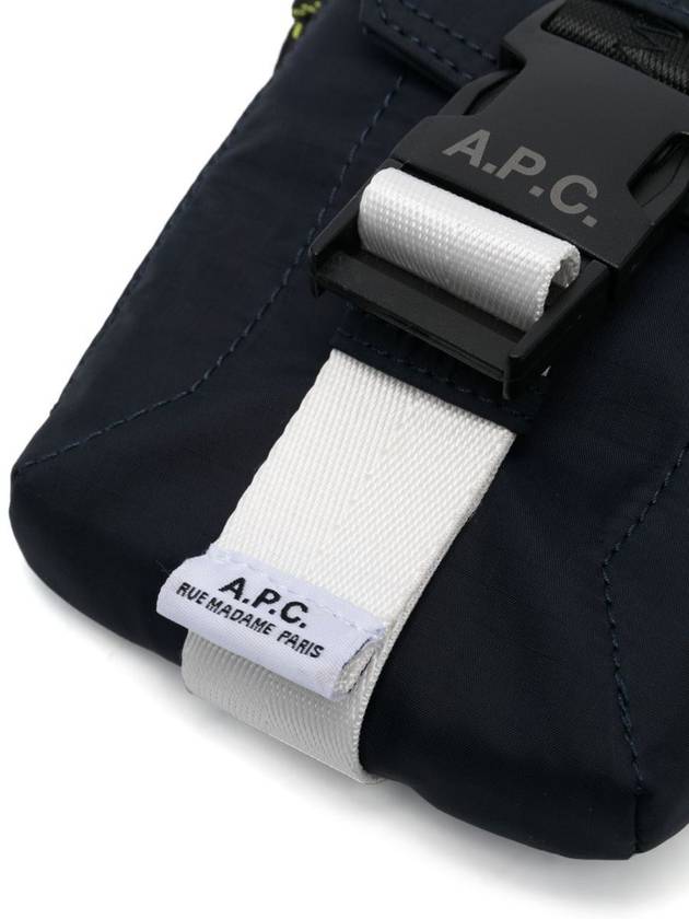 Trek Logo Buckle Nylon Pouch Cross Bag Dark Navy - A.P.C. - BALAAN 5