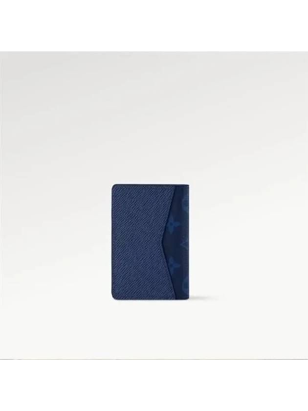 Men's Pocket Organizer Card Wallet Navy Blue - LOUIS VUITTON - BALAAN 5