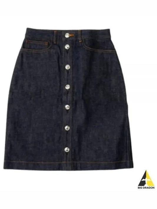 Women's Therese A-Line Skirt Indigo - A.P.C. - BALAAN 2