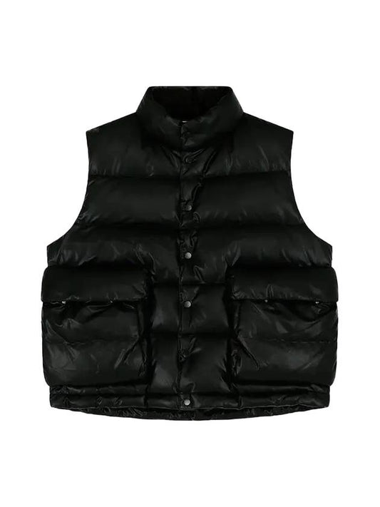 Leather Padded Vest Black - NUAKLE - BALAAN 1