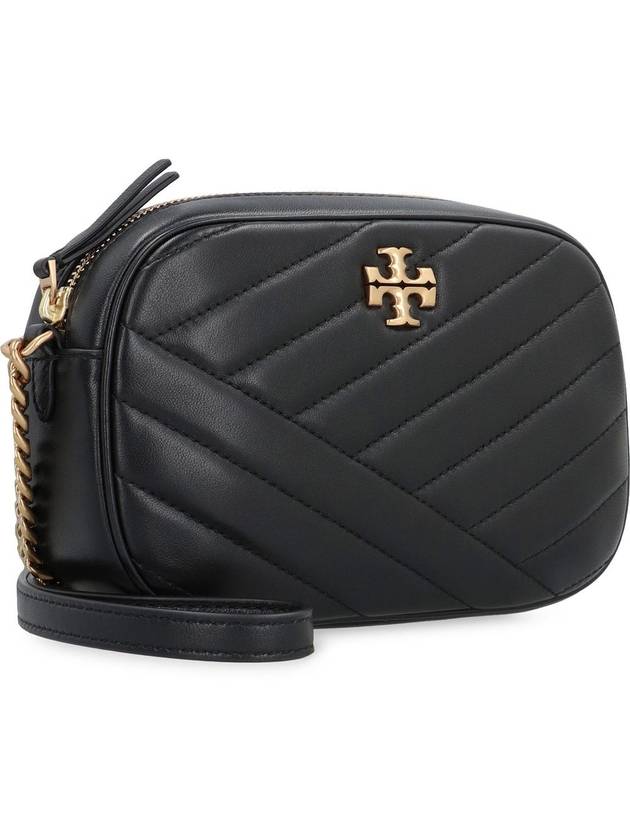 Chevron Kira Small Camera Cross Bag Black - TORY BURCH - BALAAN 4