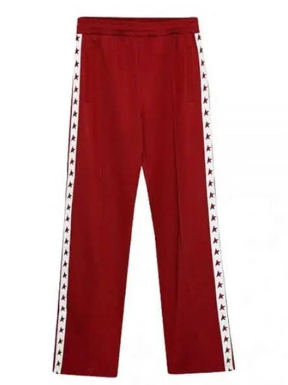 Side Star Logo Track Pants Red - GOLDEN GOOSE - BALAAN 2