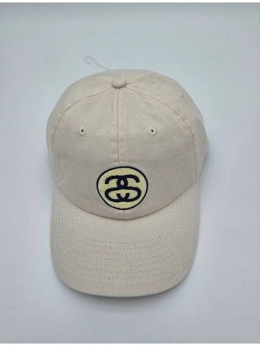 AU Australia SOLID SS LINK Low Pro Cap ST731001 Washed White ONE SIZE - STUSSY - BALAAN 2