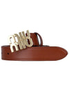 Logo Buckle Leather Belt Tobacco - MIU MIU - BALAAN 2