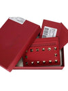 Rockstud Card Wallet Red - VALENTINO - BALAAN 8