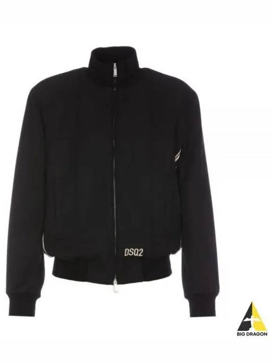 Striped Track Jacket Black - DSQUARED2 - BALAAN 2