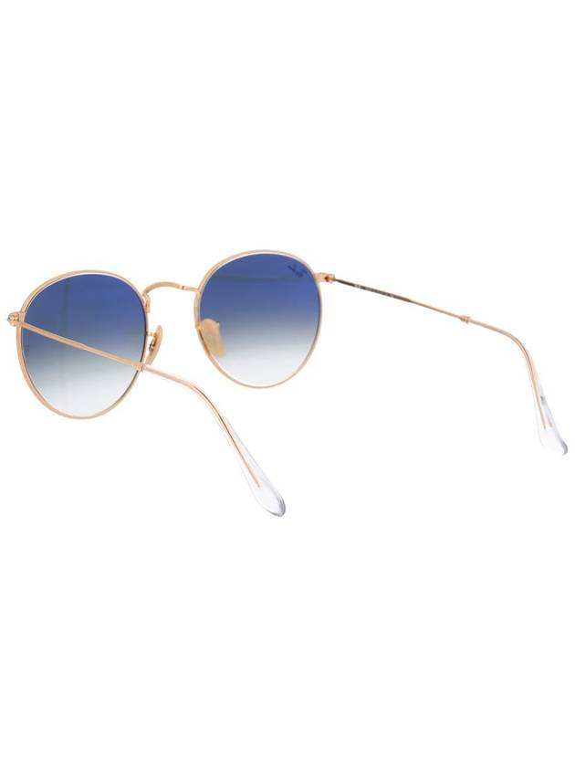 Eyewear Round Frame Sunglasses Blue - RAY-BAN - BALAAN 5