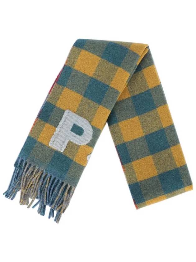 Check Logo Wool Muffler Yellow M2A 150T M748 37 - PAUL SMITH - BALAAN 2