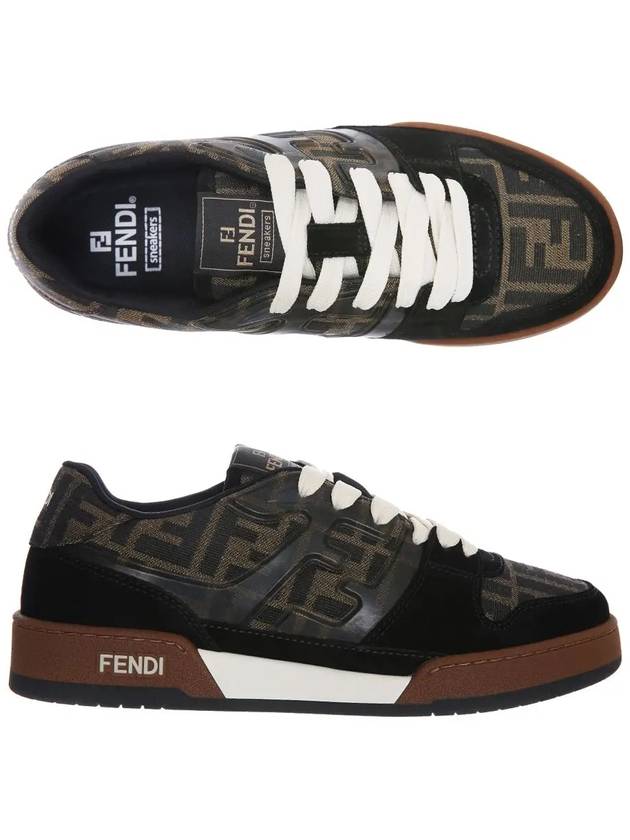 Match FF Jacquard Low Top Sneakers Brown - FENDI - BALAAN 2