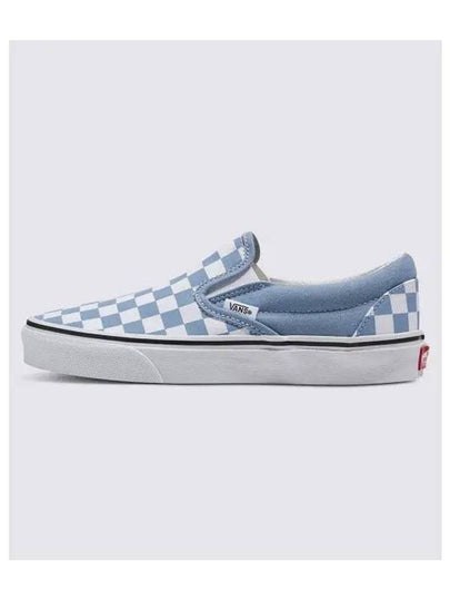 Classic Slip On Color THEORY Checkerboard Dusty Blue VN000BVZDSB1 - VANS - BALAAN 2