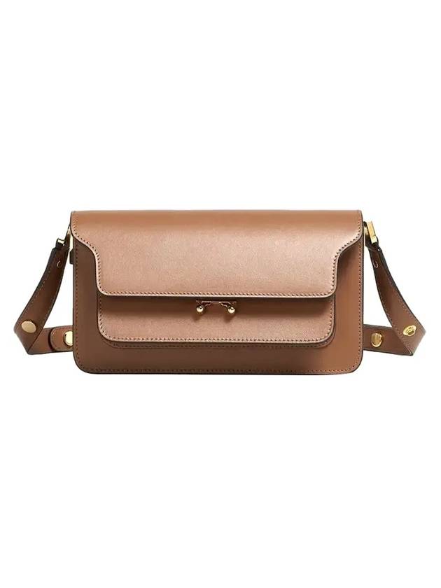 Trunk East West Shoulder Bag Brown - MARNI - BALAAN 1