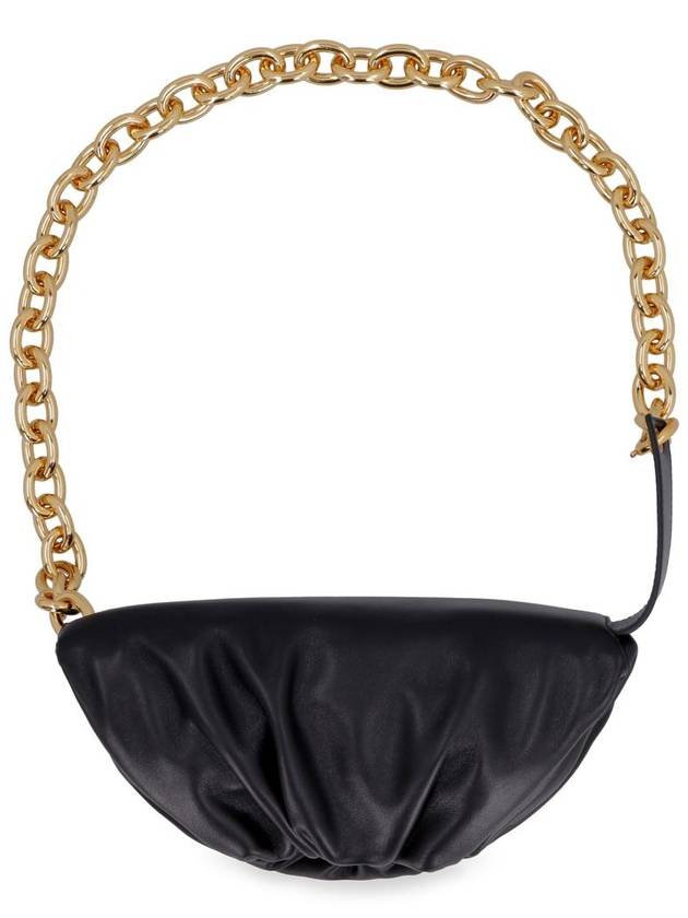 Chain Leather Belt Bag Black - BOTTEGA VENETA - BALAAN 5