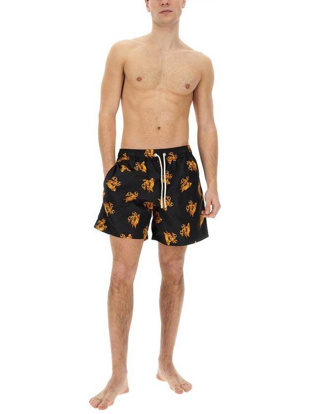 Burning PA Swim Shorts PMFD002R24FAB0051076 - PALM ANGELS - BALAAN 3