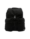 Wappen Patch Canvas Backpack Black - STONE ISLAND - BALAAN 1