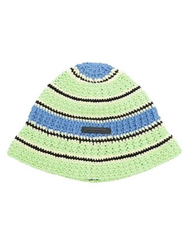 Crochet Knit Bucket Hat Green - STELLA MCCARTNEY - BALAAN 1