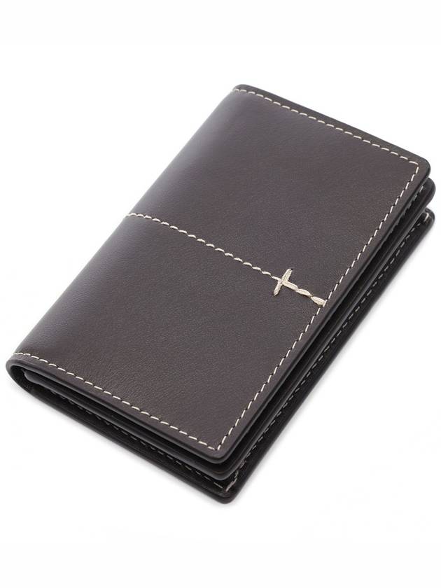 Business leather card wallet brown - TOD'S - BALAAN 6