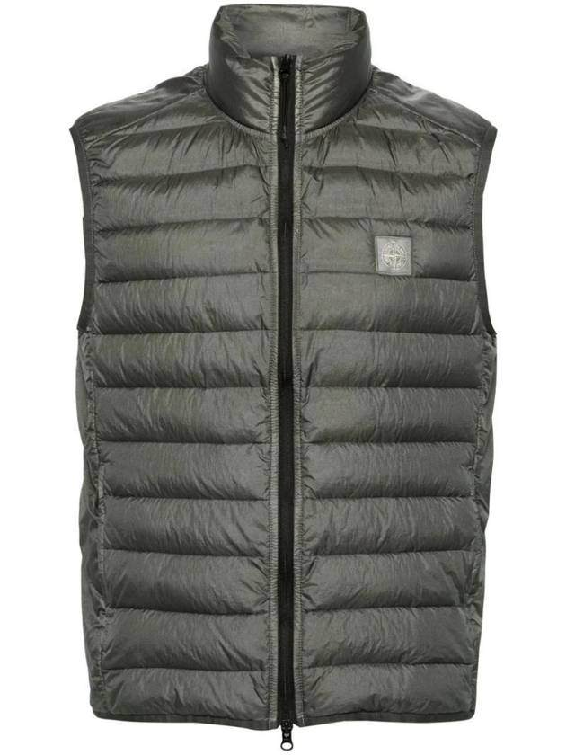 Chamber R Nylon Down Vest Musk Green - STONE ISLAND - BALAAN 1