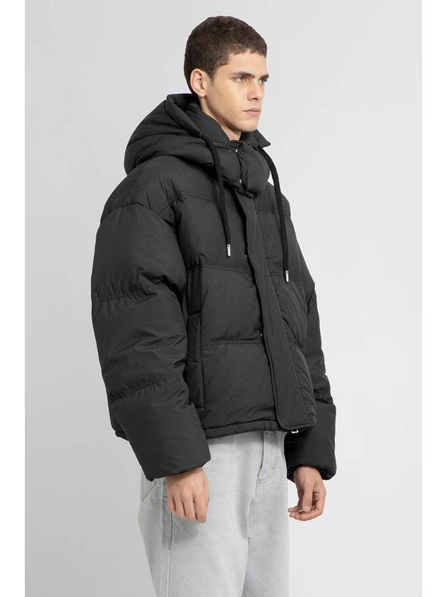 Oversized Nylon Puffer Down Jacket Black - AMI - BALAAN 3