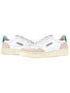 Men's Medalist Leather Low Top Sneakers Green Tab - AUTRY - BALAAN 2