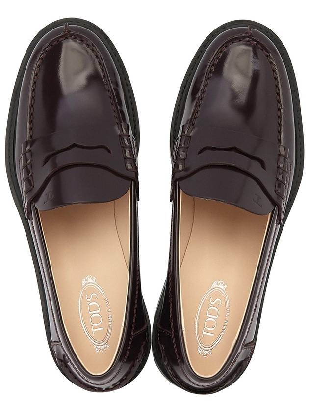 Women's Penny Loafer Burgundy - TOD'S - BALAAN.