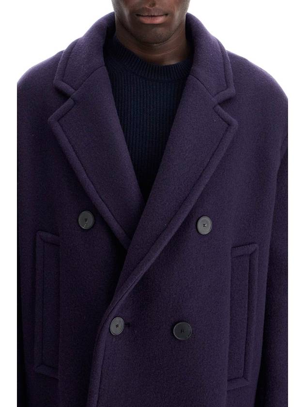 double-breasted heavy wool coat - LANVIN - BALAAN 4