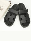 Chypre Calfskin Sandals Black - HERMES - BALAAN 9