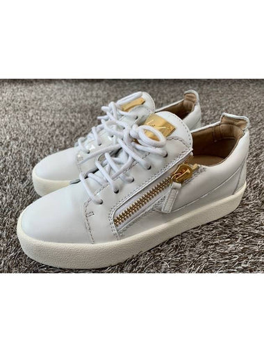 May London Gold White Women s Sneakers 37 5 245 - GIUSEPPE ZANOTTI - BALAAN 1