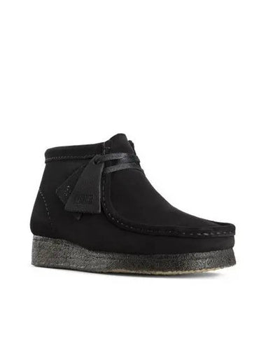 Originals Wallabee Chukkas Middle Boots Black - CLARKS - BALAAN 1