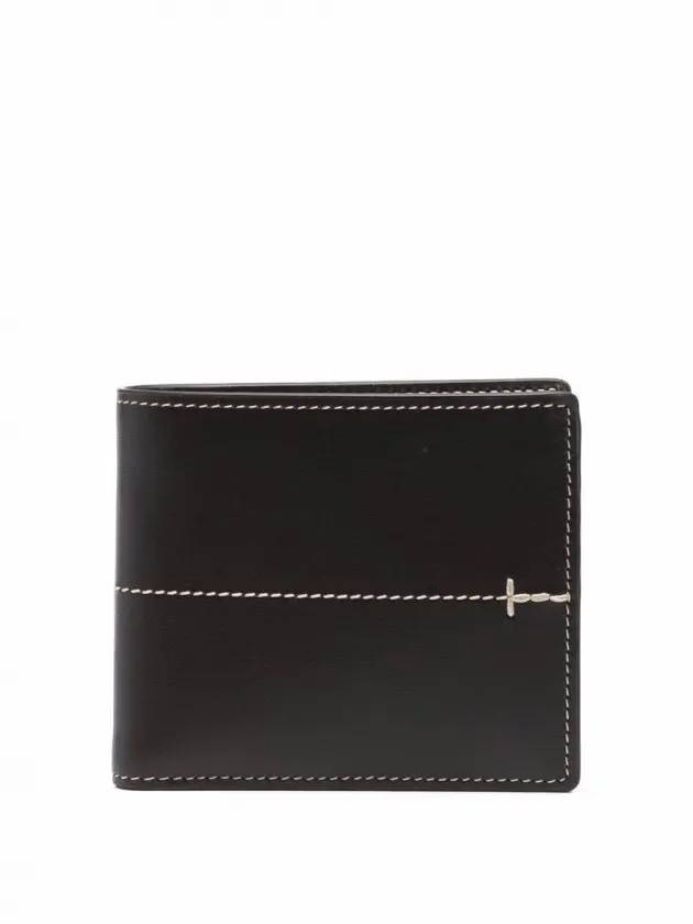 Men's Stitched Bicycle Wallet Black - TOD'S - BALAAN 1