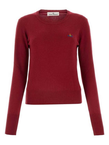 ORB Logo Knit Top Red - VIVIENNE WESTWOOD - BALAAN 1