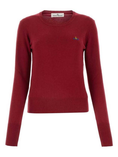 ORB Logo Knit Top Red - VIVIENNE WESTWOOD - BALAAN 1