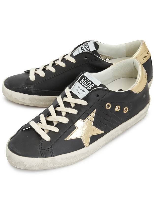 Superstar Gold Tab Low Top Sneakers Black - GOLDEN GOOSE - BALAAN 2