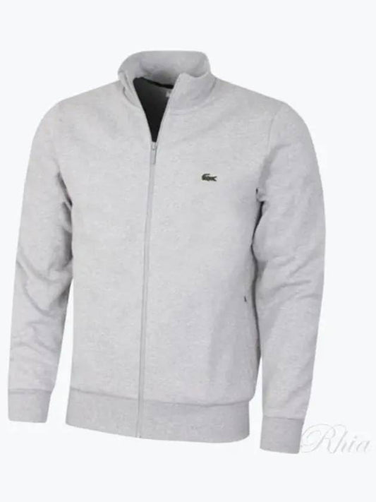 Regular Fit Brushed Fleece Zip-up Jacket Grey - LACOSTE - BALAAN 2