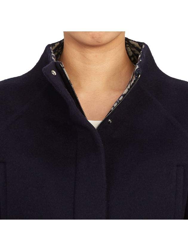 Double-Sided Virgin Wool Cropped Jacket Navy - DIOR - BALAAN 9