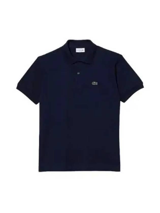 Men's Logo Classic Fit Cotton Short Sleeve Polo Shirt Navy - LACOSTE - BALAAN 2