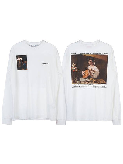 Caravaggio Root Print Long Sleeve T-Shirt White - OFF WHITE - BALAAN 2