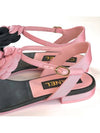 Camellia Flip Flop Sandals Black Pink G39057 - CHANEL - BALAAN 6