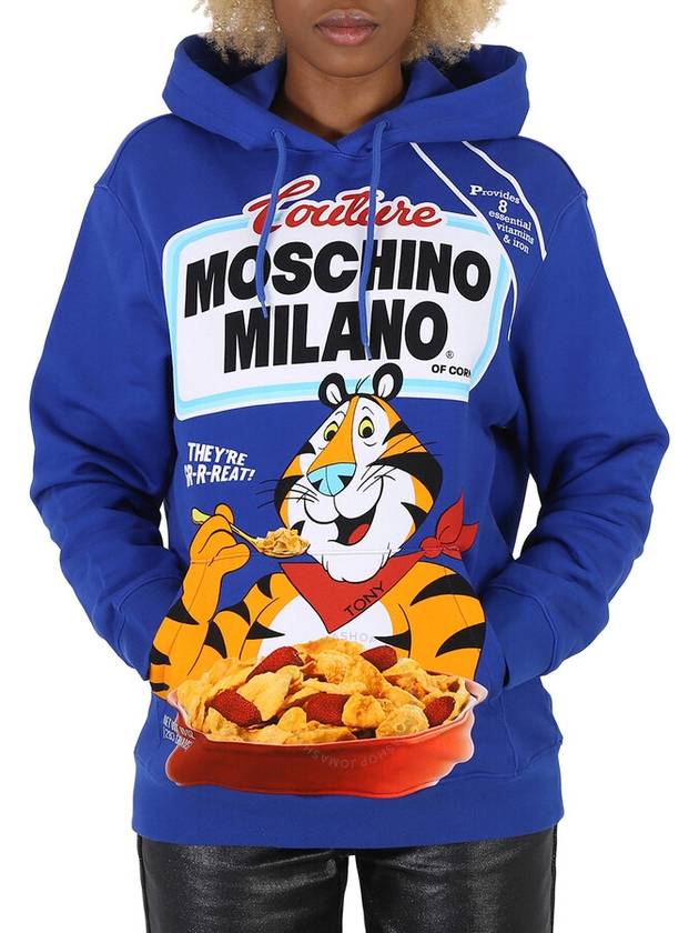 Kellogg Tony Hooded Top Blue - MOSCHINO - BALAAN 2