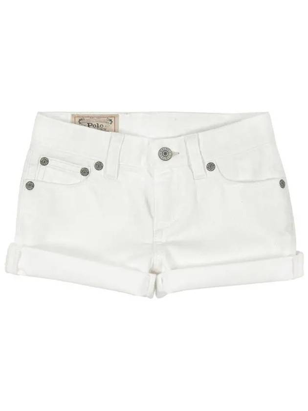 Kids Cotton Short Pants White S24481CS - POLO RALPH LAUREN - BALAAN 2