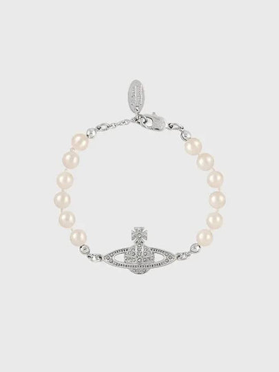 Mini Bas Relief Pearl Bracelet Silver - VIVIENNE WESTWOOD - BALAAN 2