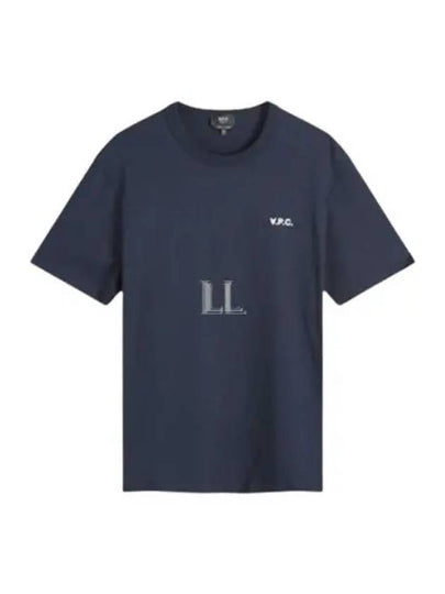 Boxy Petit VPC Short Sleeve T-Shirt Navy - A.P.C. - BALAAN 2