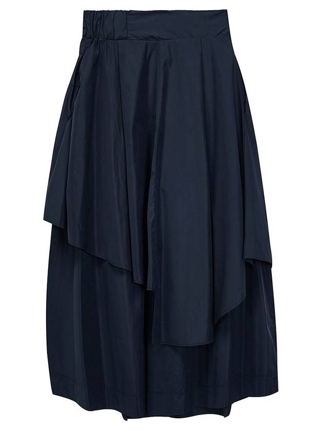 TAFFTA WIDE SKIRT PANTS NY navy - TIBAEG - BALAAN 6