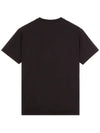 Logo Patch Short Sleeves T-Shirt Black - STONE ISLAND - BALAAN 3