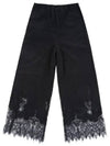 McCue Lace Silk Pants Black 435209 RJB01 1000 - ALEXANDER MCQUEEN - BALAAN 6