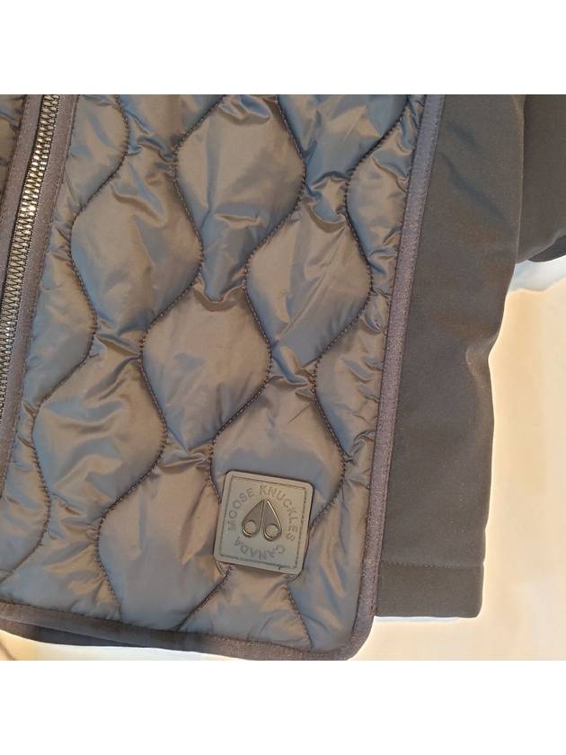 Quilted Long Vest Black - MOOSE KNUCKLES - BALAAN.