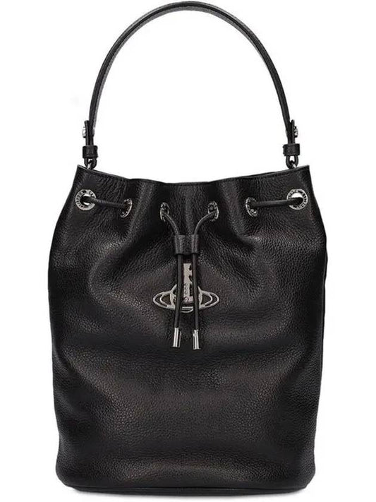 CARRIE Carrie Grain Leather Bucket Shoulder Bag - VIVIENNE WESTWOOD - BALAAN 1