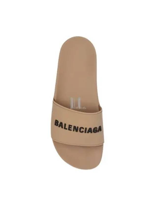 Logo Slides Slippers Beige - BALENCIAGA - BALAAN 2