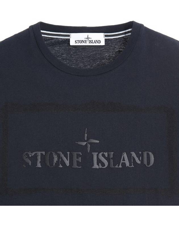 Stencil One Logo Short Sleeve T-Shirt Black - STONE ISLAND - BALAAN 6