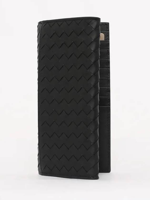 Intrecciato Continental Long Wallet Black - BOTTEGA VENETA - BALAAN 3